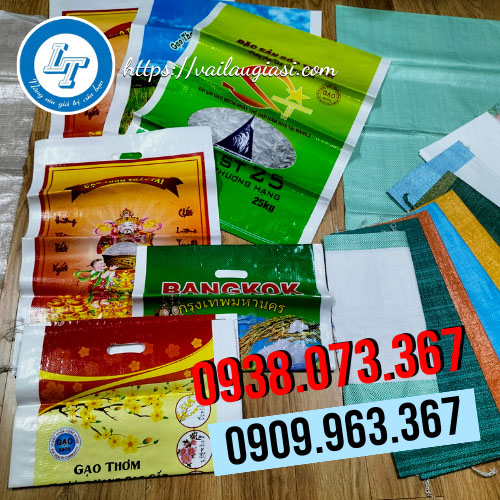 Bao tải đựng lúa in logo Bao tải đựng lúa in logo