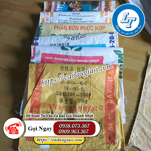 Bao tải cũ từ bao bì phân bón Bao tải cũ từ bao bì phân bón