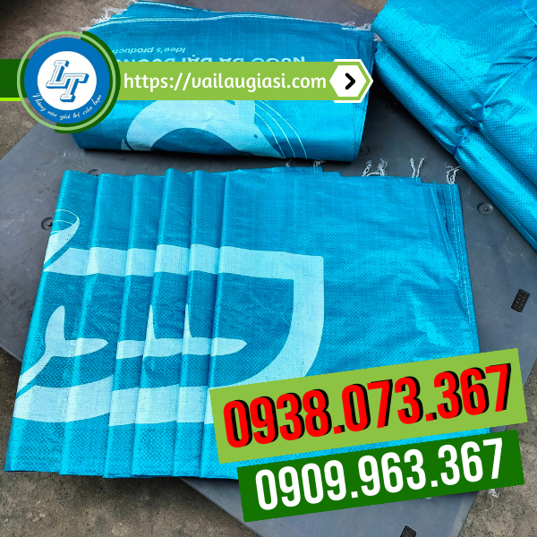 Bao tải đá in logo giao cho khách Bao tải đá in logo giao cho khách