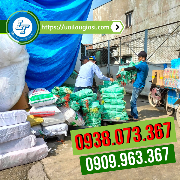 Bao tải đá xanh giao 5000 bao cho khách Bao tải đá xanh giao 5000 bao cho khách