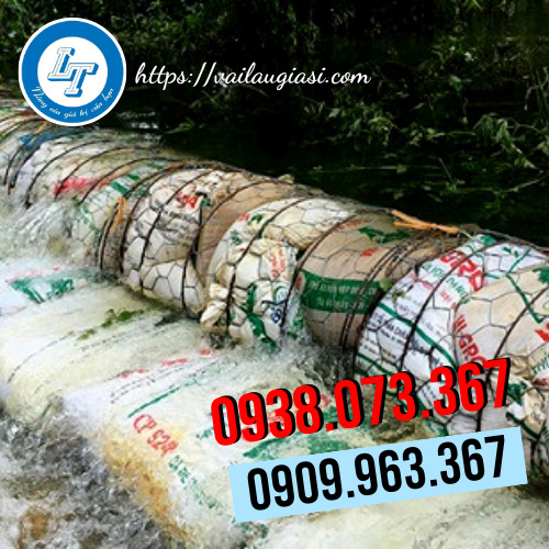 bao tải đóng đất, đắp đê bao tải đóng đất, đắp đê