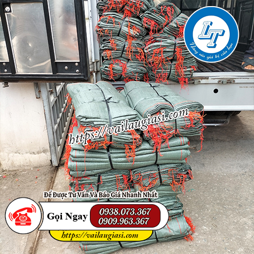 Bao tải dứa may viền chỉ đỏ Bao tải dứa may viền chỉ đỏ