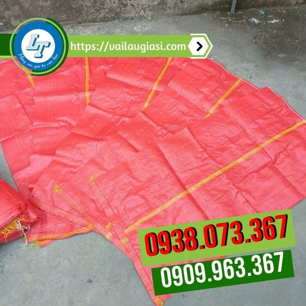 Bao tải dứa pp màu đỏ
