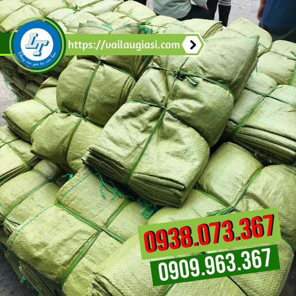 Bao tải dứa pp màu xanh Bao tải dứa pp màu xanh