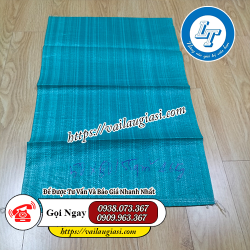 Bao đựng gạo màu xanh trơn Bao đựng gạo màu xanh trơn