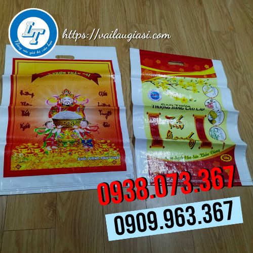 Bao tải in logo bề mặt bóng mịn, màu sắc đẹp mắt Bao tải in logo bề mặt bóng mịn, màu sắc đẹp mắt