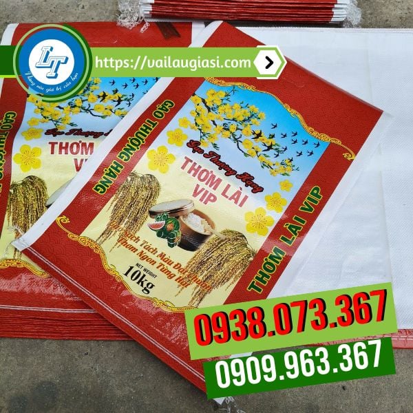 Bao tải gạo Thơm Lài Vip 10kg Bao tải gạo Thơm Lài Vip 10kg