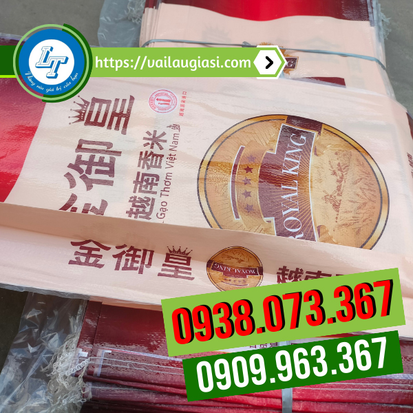 Bao tải in logo xếp hông tạo độ rộng cho bao Bao tải in logo xếp hông tạo độ rộng cho bao