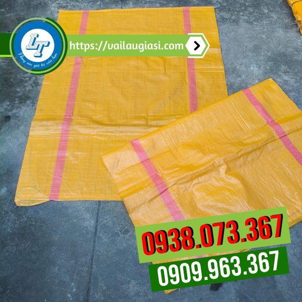 Bao tải dứa màu vàng 1x1m4 Bao tải dứa màu vàng 1x1m4