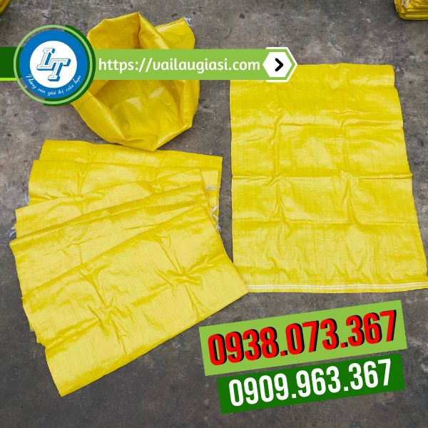 Bao gạo 25kg màu vàng Bao gạo 25kg màu vàng