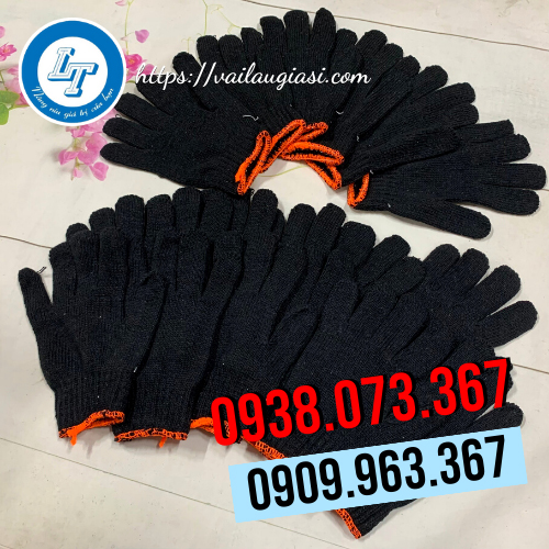 Bao tay xám đen từ sợi len cotton dày dặn Bao tay xám đen từ sợi len cotton dày dặn