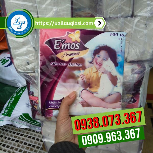 Bịch khăn giấy Emos 100 tờ Bịch khăn giấy 100 tờ