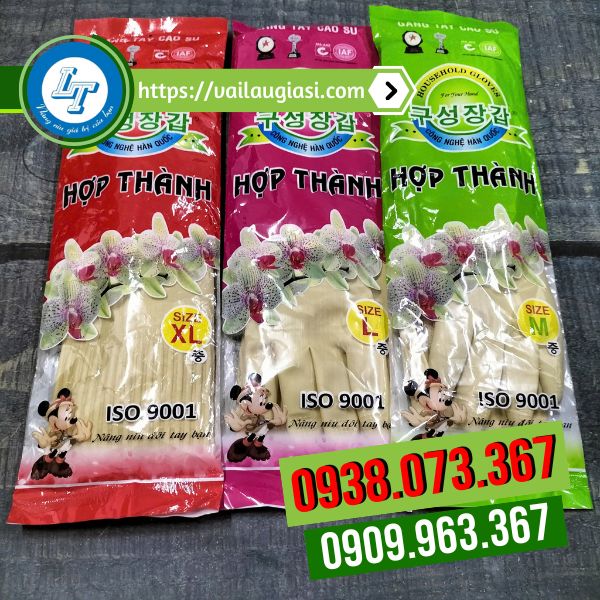 Kích thước găng tay cao su Hợp Thành Kích thước găng tay cao su Hợp Thành