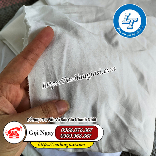 Vải lau trắng tại Lê Thanh có chất liệu từ cotton Vải lau trắng tại Lê Thanh có chất liệu từ cotton