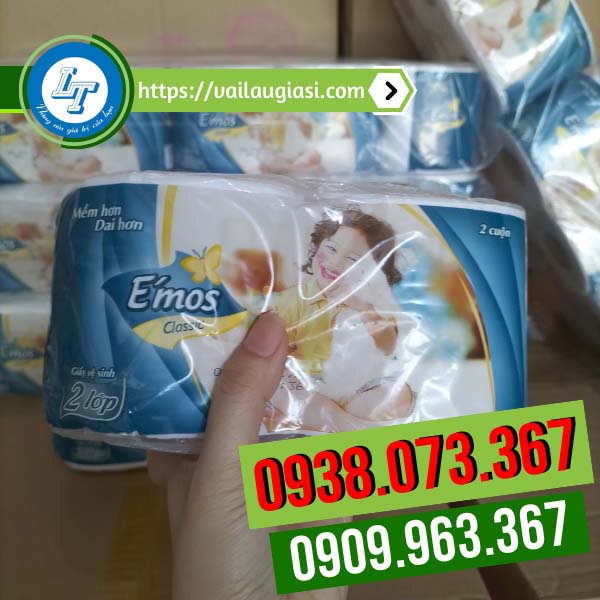 Giấy vệ sinh emos xanh Giấy vệ sinh emos xanh