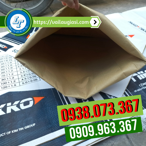 Cấu tạo bên trong bao bì xi măng Cấu tạo bên trong bao bì xi măng