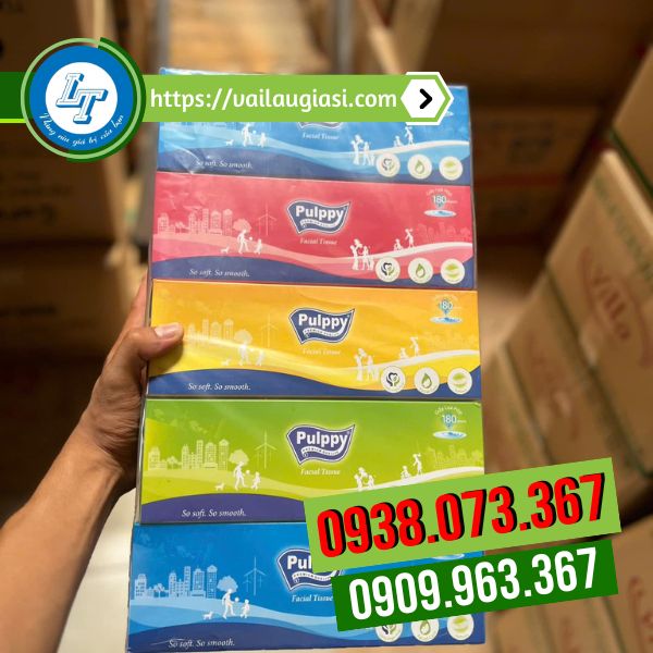 Cây 5 hộp khăn giấy rút pulppy Cây 5 hộp khăn giấy rút pulppy