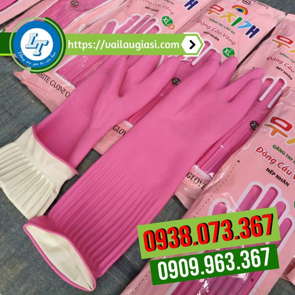 Chất liệu găng tay cao su chất lượng, dày dặn Chất liệu găng tay cao su chất lượng, dày dặn