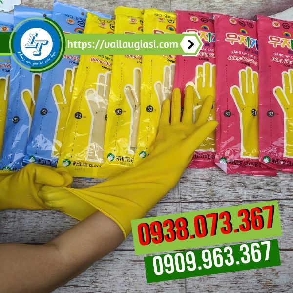 Chất liệu găng tay cao su dày dặn Chất liệu găng tay cao su dày dặn