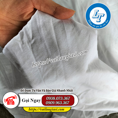 Chất liệu giẻ lau trắng là sợi cotton mềm mịn, thấm hút cao Chất liệu giẻ lau trắng là sợi cotton mềm mịn, thấm hút cao