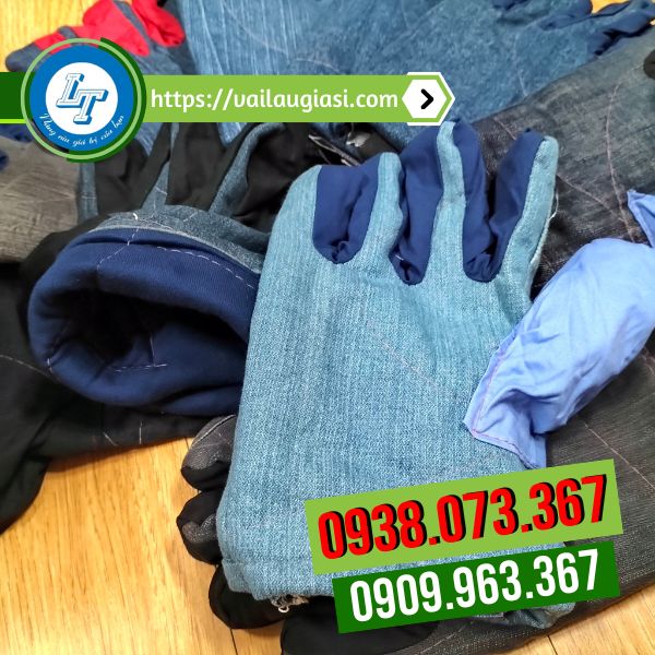 Cung cấp sỉ găng tay vải jean hàng dày Cung cấp sỉ găng tay vải jean hàng dày