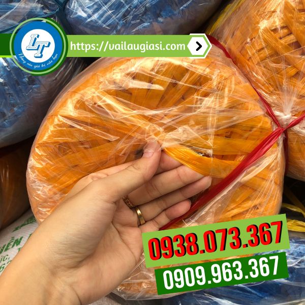 Cuộn dây nilon nem màu cam 500g Cuộn dây nilon nem màu cam 500g