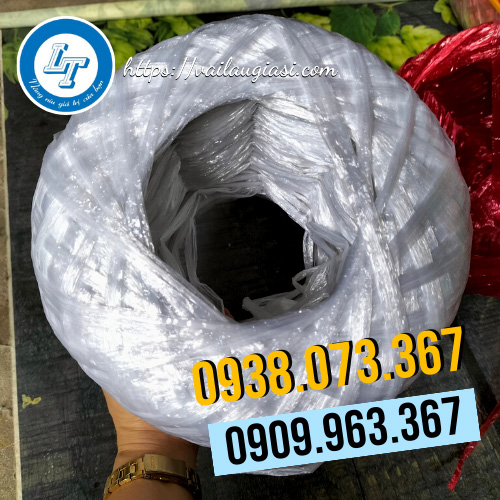 Cuộn dây nilon nem màu trắng Cuộn dây nilon nem màu trắng