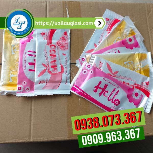Mẫu mã khăn lạnh dùng 1 lần đa dạng Mẫu mã khăn lạnh dùng 1 lần đa dạng