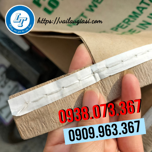 Phần đáy bao xi măng may nẹp đáy Phần đáy bao xi măng may nẹp đáy