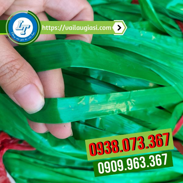Dây nilon bẹ xanh được sản xuất từ nhựa tốt Dây nilon bẹ xanh được sản xuất từ nhựa tốt