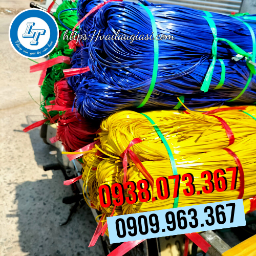 Dây nilon cột bao đủ màu Dây nilon cột bao đủ màu