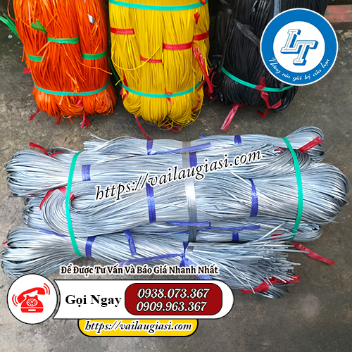 Dây nilon kẽm màu giá sỉ rẻ Dây nilon kẽm màu giá sỉ rẻ