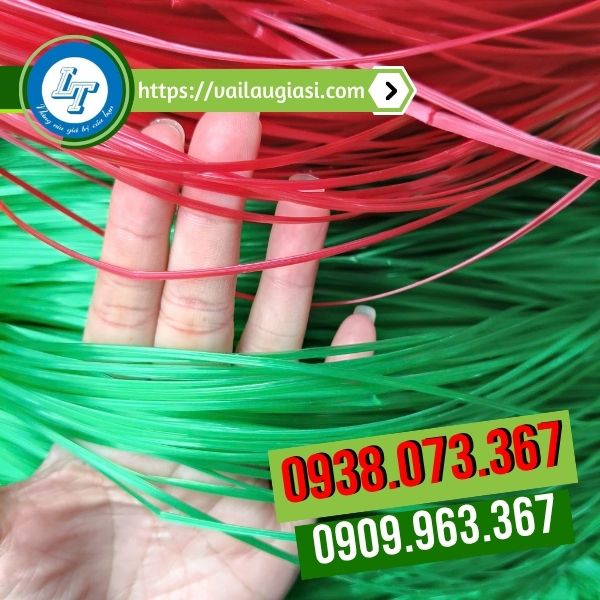 Dây nilon kẽm nhuyễn màu xanh, màu đỏ