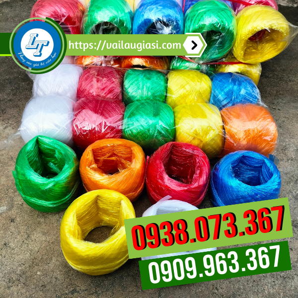 Dây nilon màu xanh đỏ vàng Dây nilon màu xanh đỏ vàng