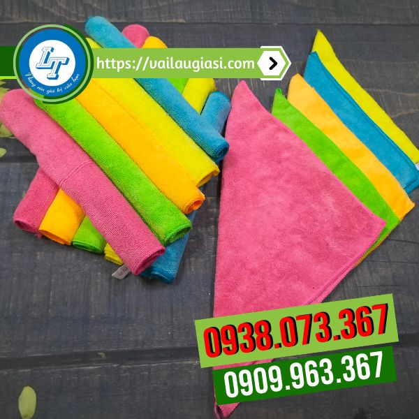 Khăn microfiber có đủ màu sắc Khăn microfiber có đủ màu sắc
