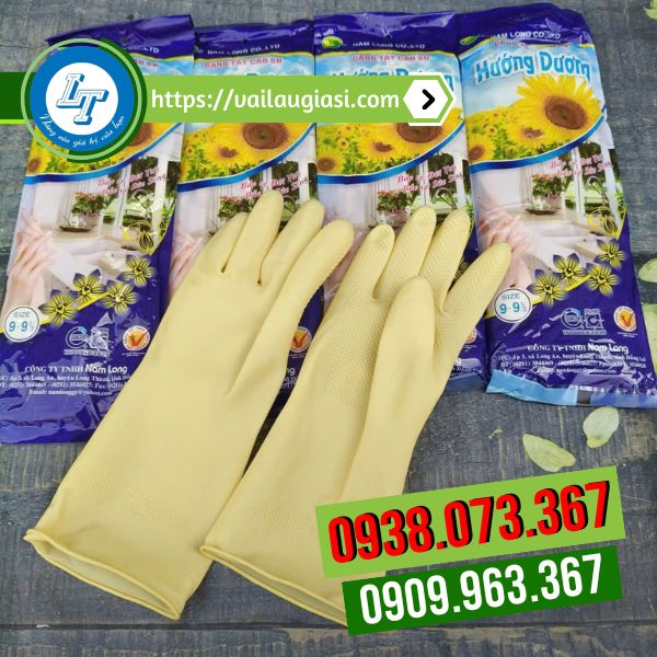 Găng tay cao su Hướng Dương trung số 9 Găng tay cao su Hướng Dương trung số 9