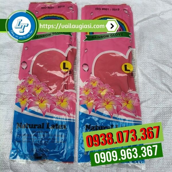 Găng tay cao su Sắc Cầu Vồng nếp nhăn