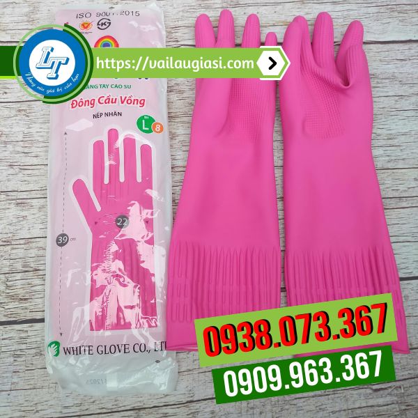 Găng tay cao su Đông Cầu Vồng Nếp Nhăn Găng tay cao su Đông Cầu Vồng Nếp Nhăn