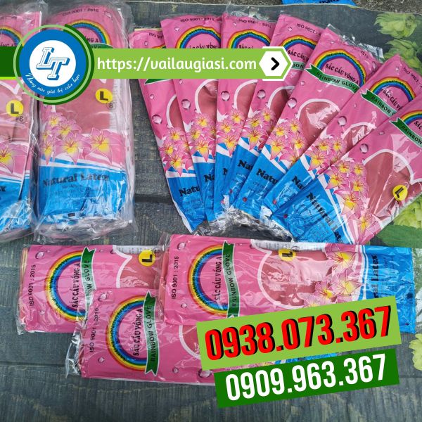 Găng tay cao su sắc cầu vồng sỉ rẻ Găng tay cao su sắc cầu vồng sỉ rẻ
