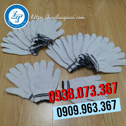 Sỉ găng tay len kem 2 viền giá rẻ Sỉ găng tay len kem 2 viền giá rẻ
