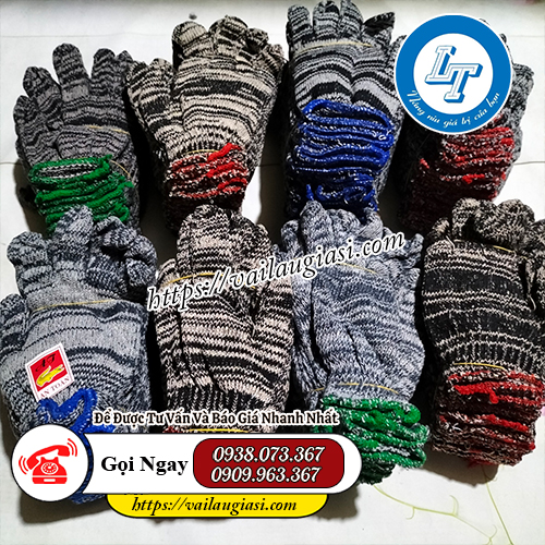 Găng tay len muối tiêu đủ quy cách Găng tay len muối tiêu đủ quy cách