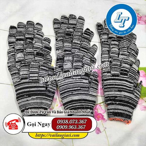 Găng tay len muối tiêu giá sỉ rẻ Găng tay len muối tiêu giá sỉ rẻ