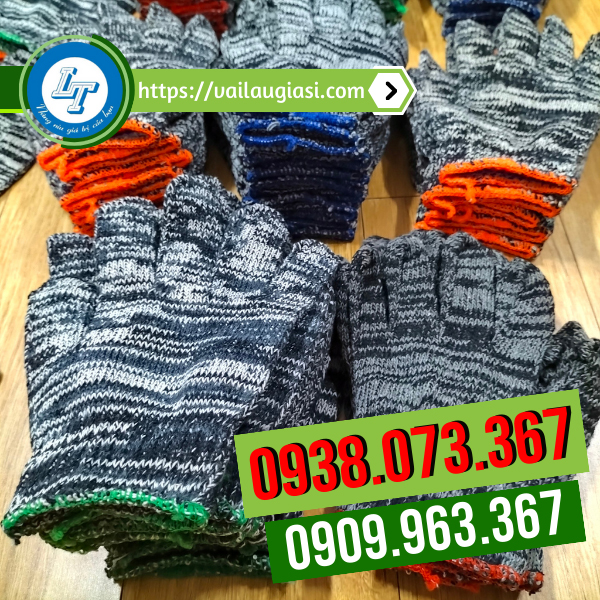 Găng tay len muối tiêu Găng tay len muối tiêu