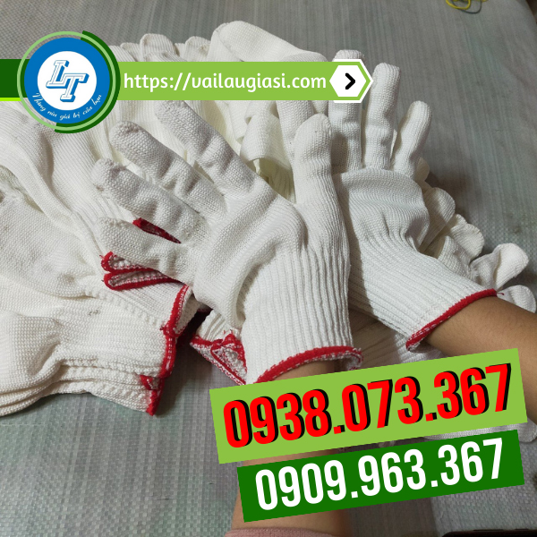 Găng tay len poly hàng sẵn kho Găng tay len poly hàng sẵn kho