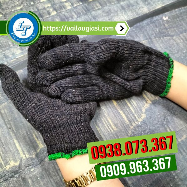 Găng tay len xám đen 60g Găng tay len xám đen 60g