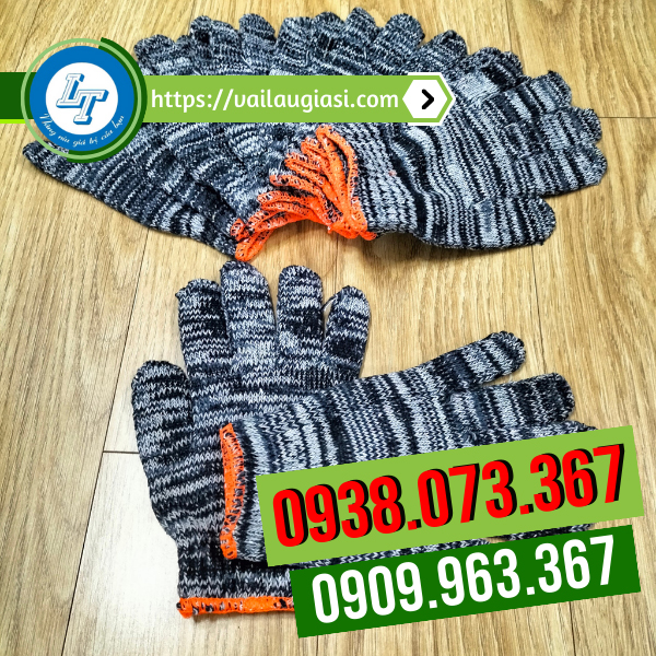 Găng tay len muối tiêu loại 70g dày dặn Găng tay len muối tiêu loại 70g dày dặn