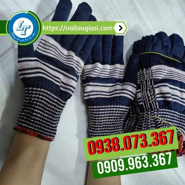 Găng tay len muối tiêu thời trang Găng tay len poly thời trang