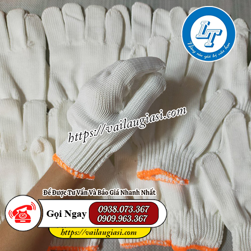 găng tay sợi poly dày dặn, đa dạng quy cách găng tay sợi poly dày dặn, đa dạng quy cách