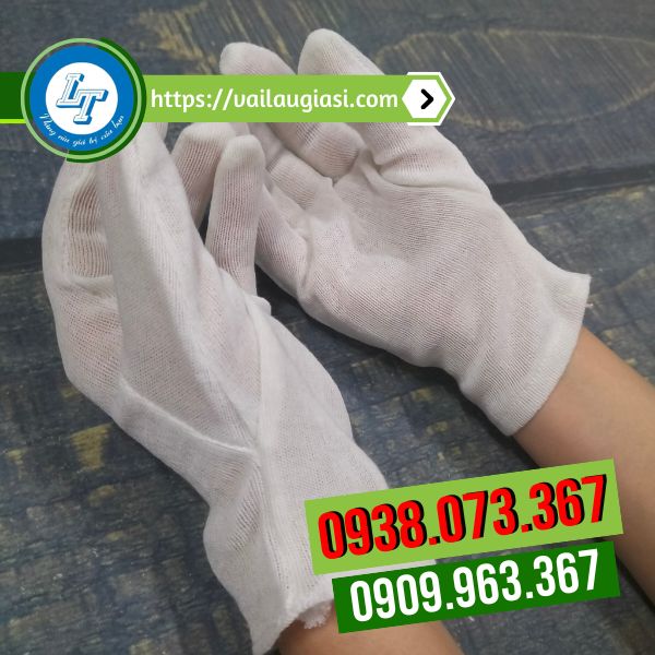 Găng tay thun pe trắng hàng đẹp, chất lượng Găng tay thun pe trắng hàng đẹp, chất lượng