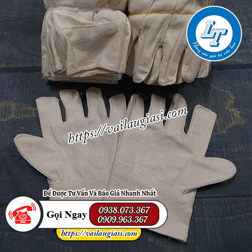 Găng tay vải bạt mềm, sợi vải khô nhám Găng tay vải bạt mềm, sợi vải khô nhám
